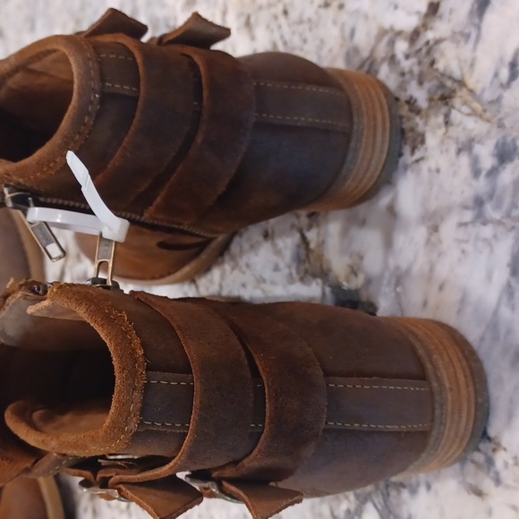 Born Moraga Glazed Ginger Distressed Comfort Leather Bootie Boots NEW SZ 9.5 - Picture 10 of 16